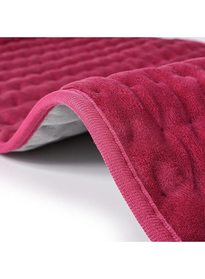 وسادة تدفئة كهربائية للحرارة الجافة والرطبة، إعدادات حرارية ومؤقت متعددة، وسادة حرارية ناعمة قابلة للغسيل للاستخدام على الظهر والرقبة والجسم - Image 2